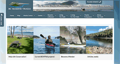 Desktop Screenshot of bcmarinetrails.org